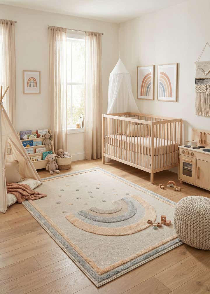 5' 3 x 8' Whimsy Kids Rug