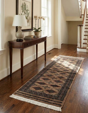 2' x 6' 1 Hand Knotted Bokhara Oriental Runner Rug