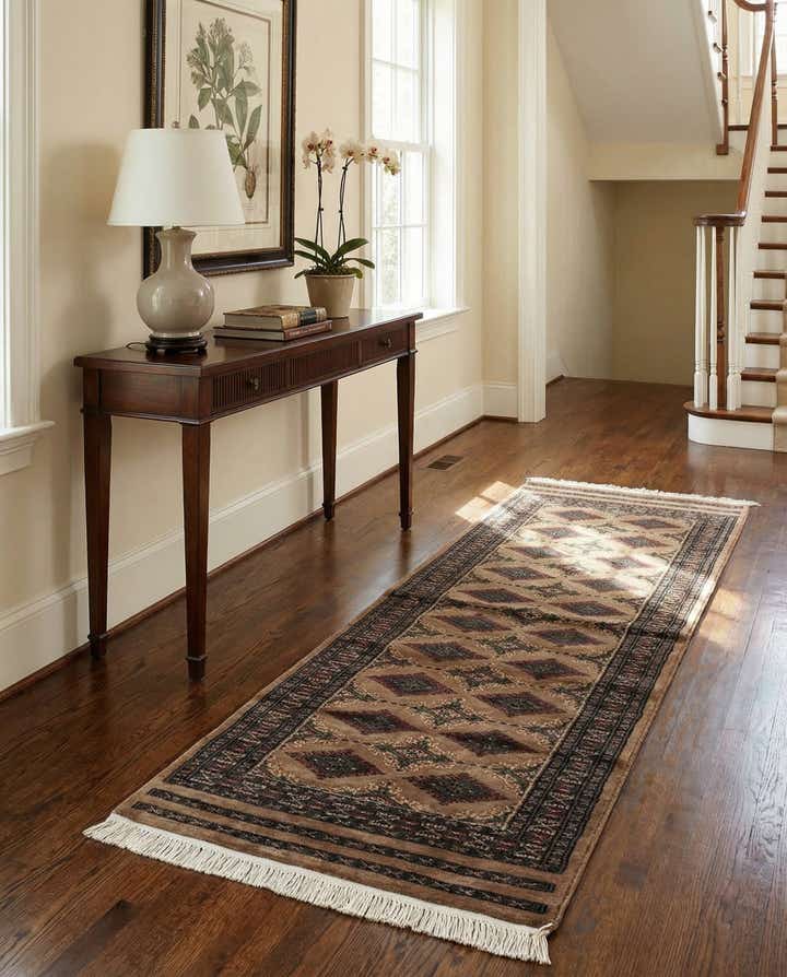 2' x 6' 1 Hand Knotted Bokhara Oriental Runner Rug