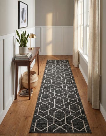 2' 7 x 12' Eco Trellis Runner Rug
