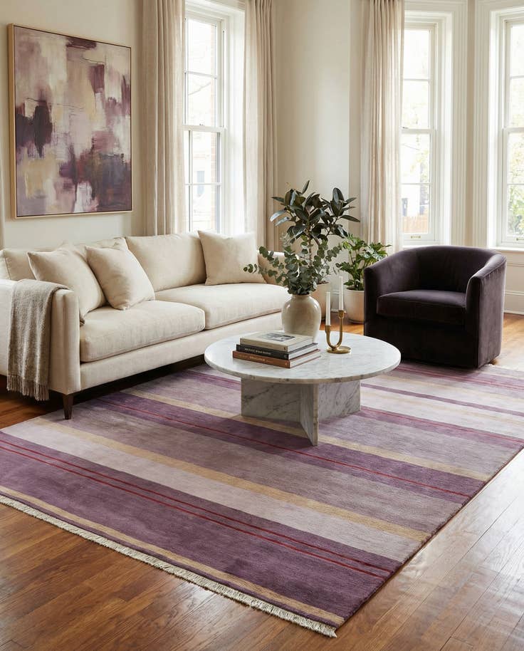 Detail image of 6' 7 x 9' 10 Hand Knotted Darya Wool Rug