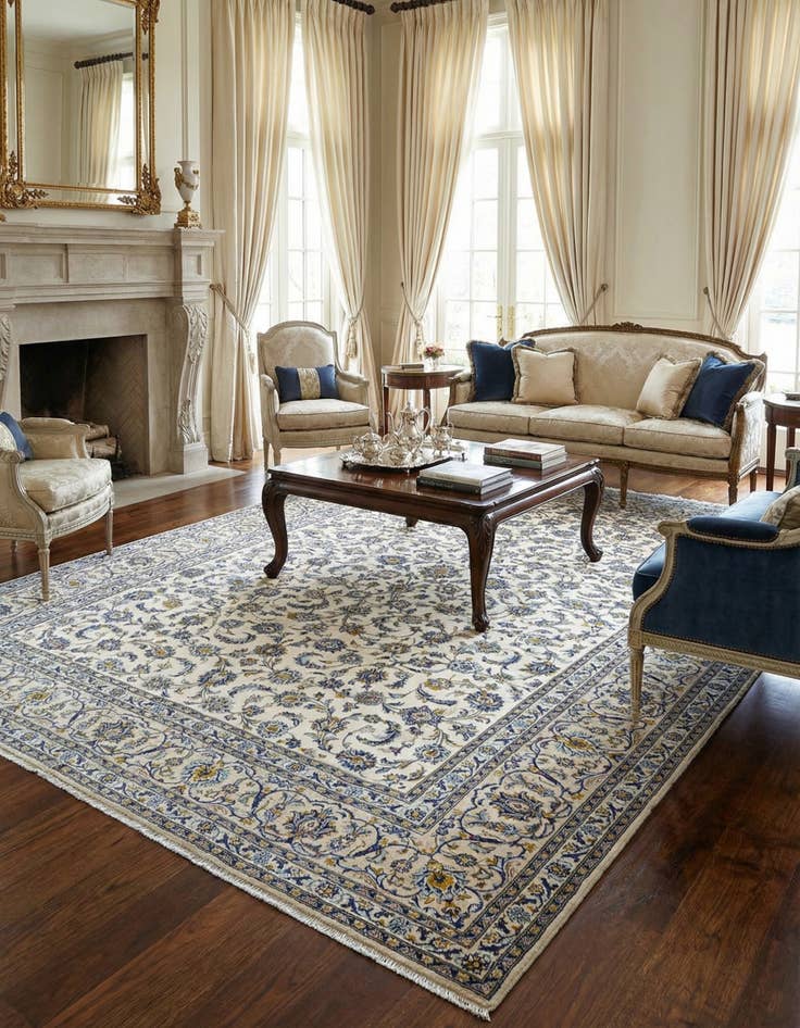 Detail image of 9' 10 x 13' 1 Kashan Rug