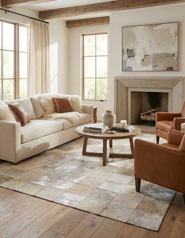 5' 1 x 8' Cowhide Rug