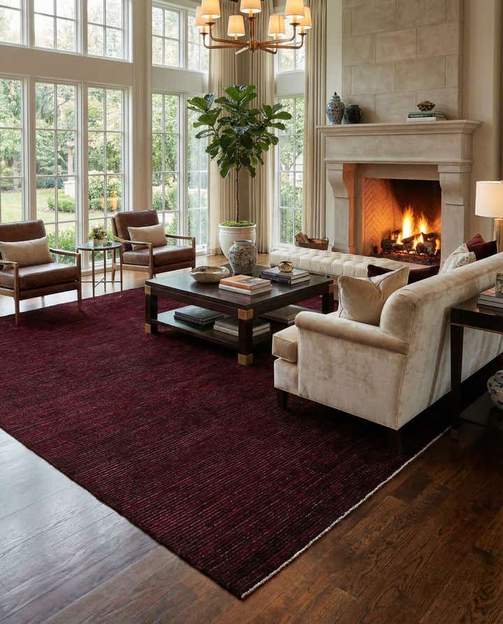 9' 3 x 9' 8 Hand Knotted Darya Wool Square Rug