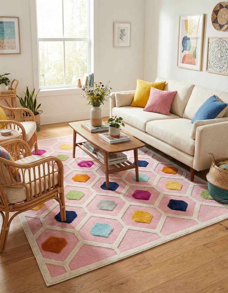 Detail image of 6' x 9' Easy-Clean Aruba Indoor / Outdoor Rug