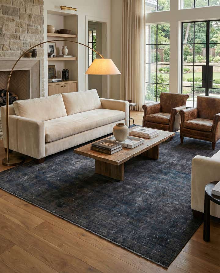 7' 1 x 12' 1 Hand Knotted Ultra Vintage Persian Wool Rug