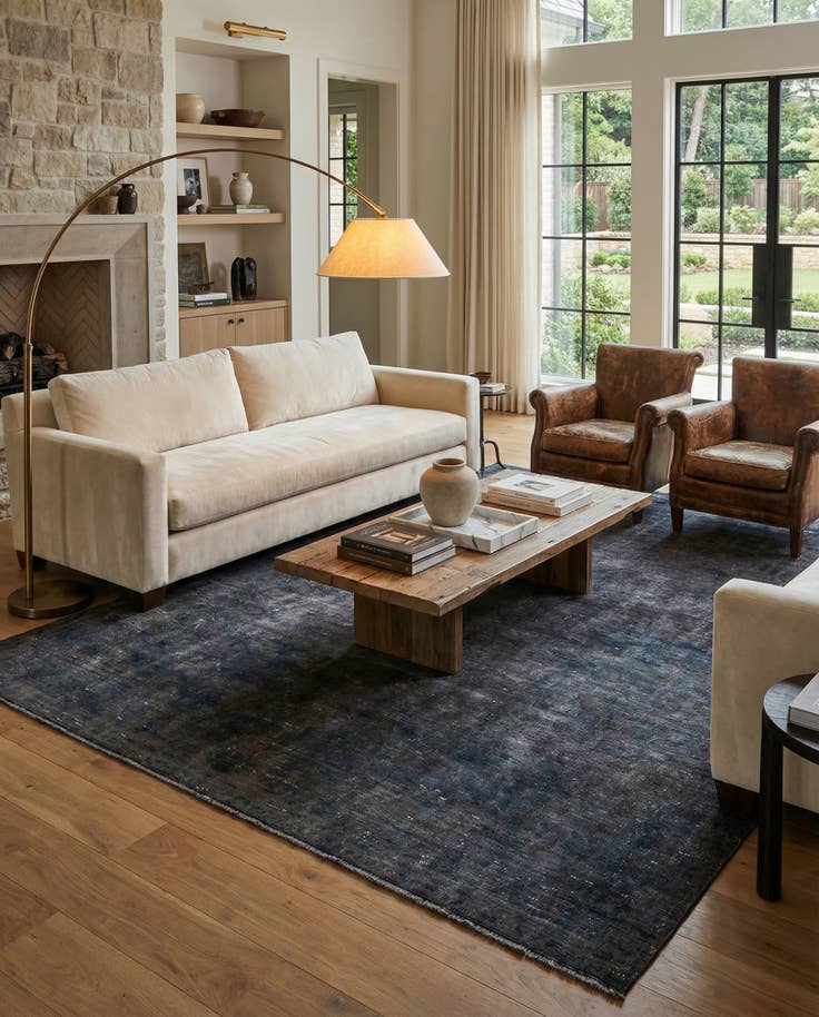 Detail image of 7' 1 x 12' 1 Hand Knotted Ultra Vintage Persian Wool Rug