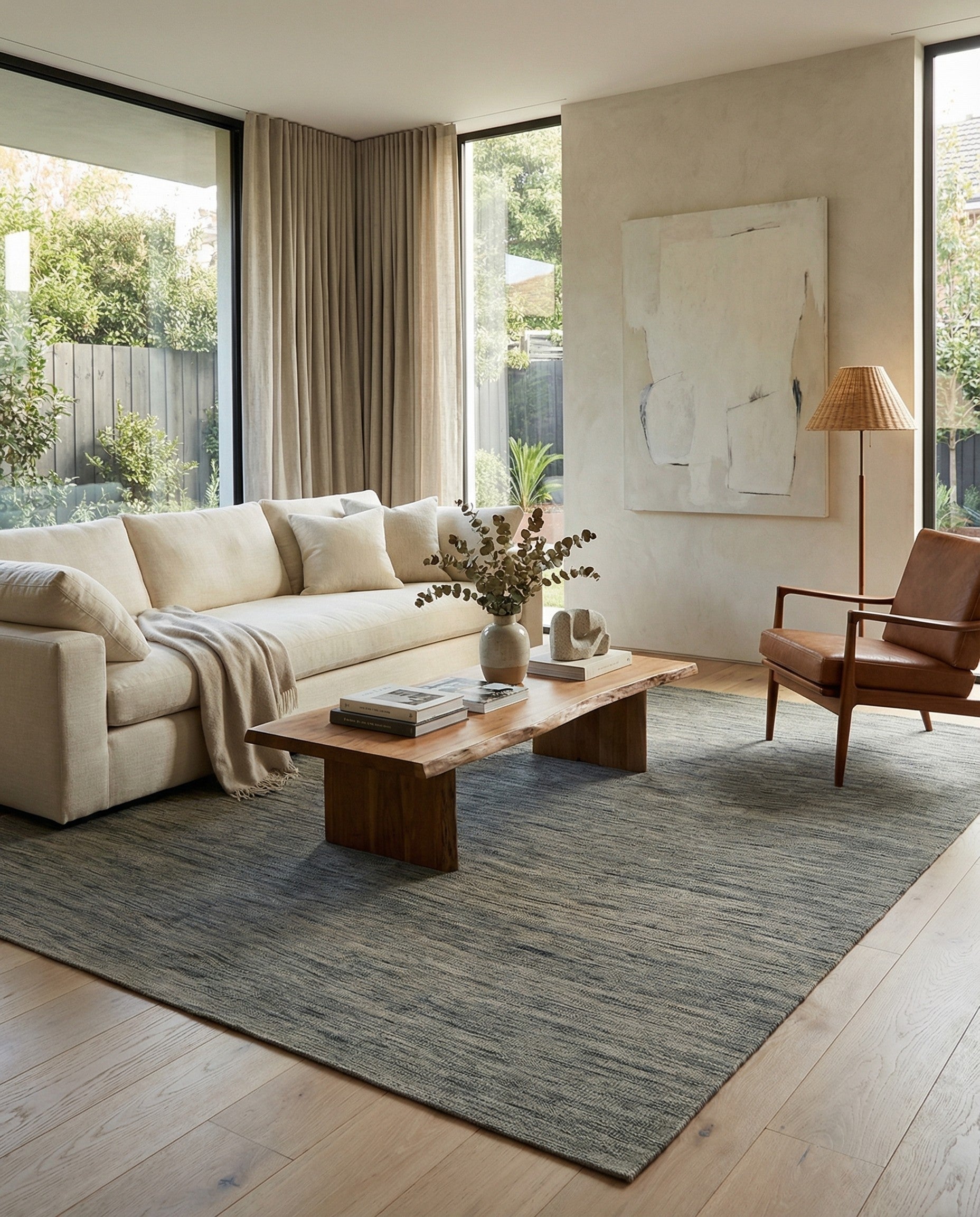  8' 9 x 9' 3  Hand Woven Kilim Modern Wool Rug