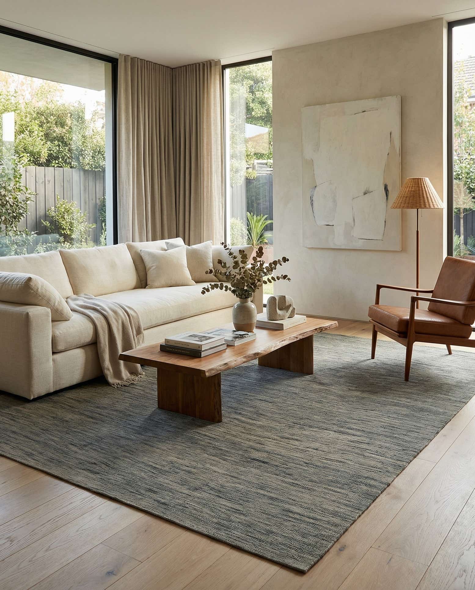8' 9 x 9' 3 Hand Woven Kilim Modern Wool Rug
