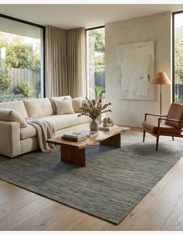 8' 9 x 9' 3 Hand Woven Kilim Modern Wool Rug