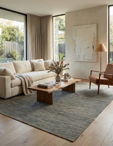8' 9 x 9' 3 Hand Woven Kilim Modern Wool Rug