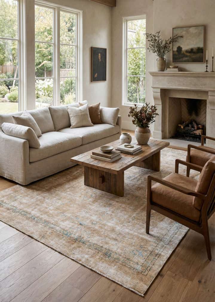 8' 1 x 11' 2 Hand Knotted Ultra Vintage Persian Wool Rug