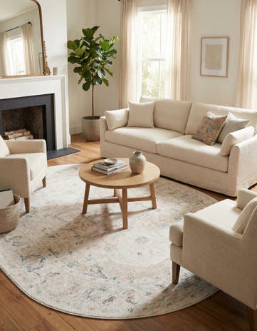 6' x 9' Madeline Vintage Oval Rug