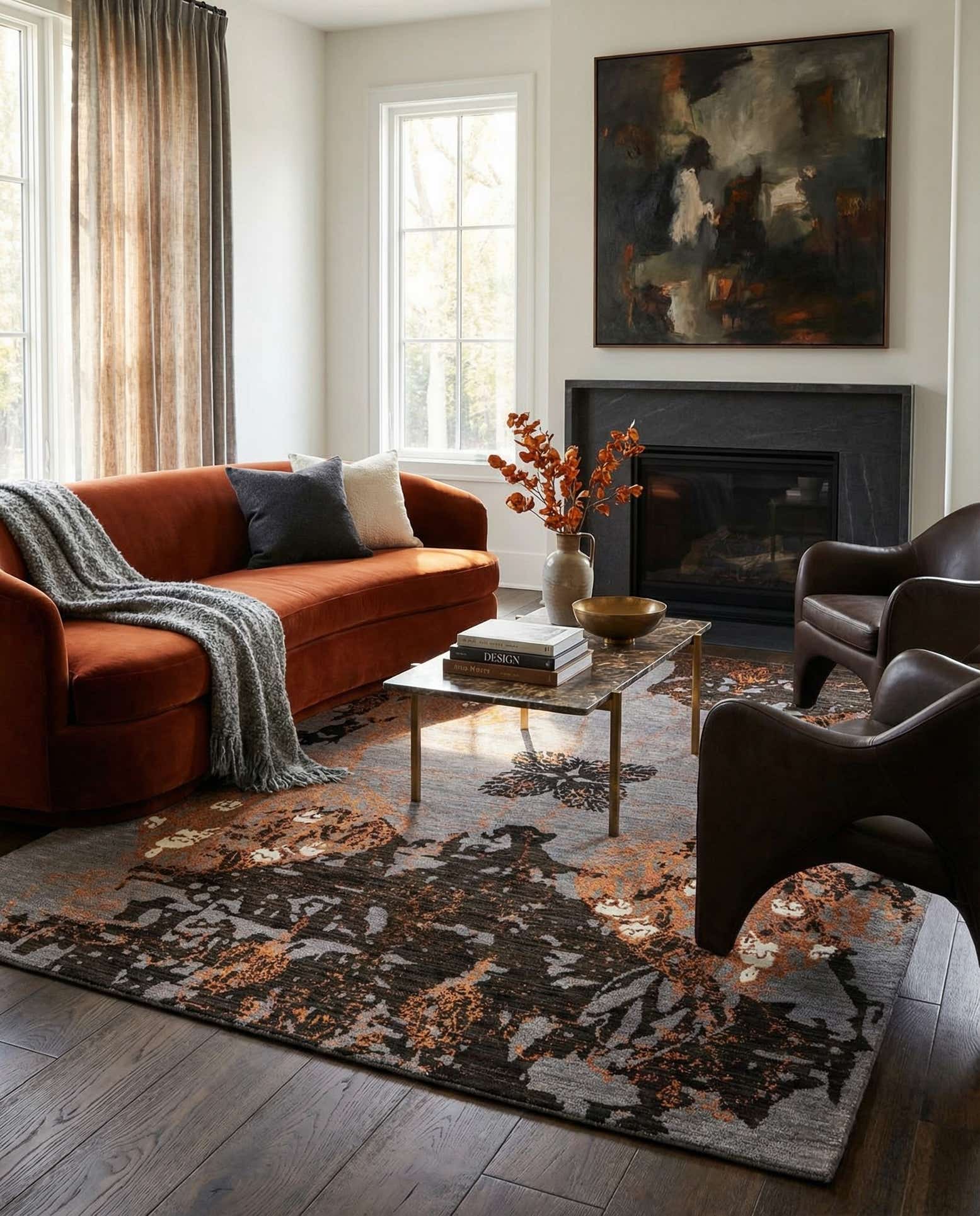 5' 5 x 7' 10 Hand Knotted Anar Rug