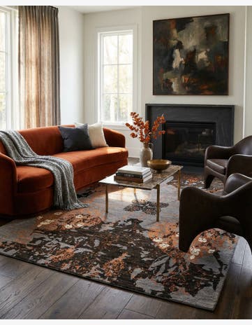 5' 5 x 7' 10 Hand Knotted Anar Rug