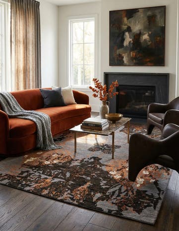 5' 5 x 7' 10 Hand Knotted Anar Rug