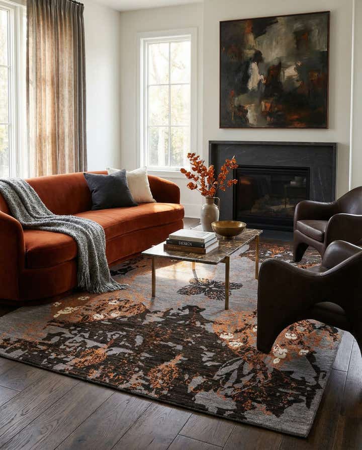 5' 5 x 7' 10 Hand Knotted Anar Rug