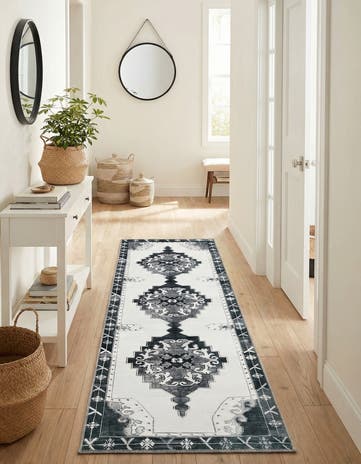 2' x 6' Washable Timeless Runner Rug