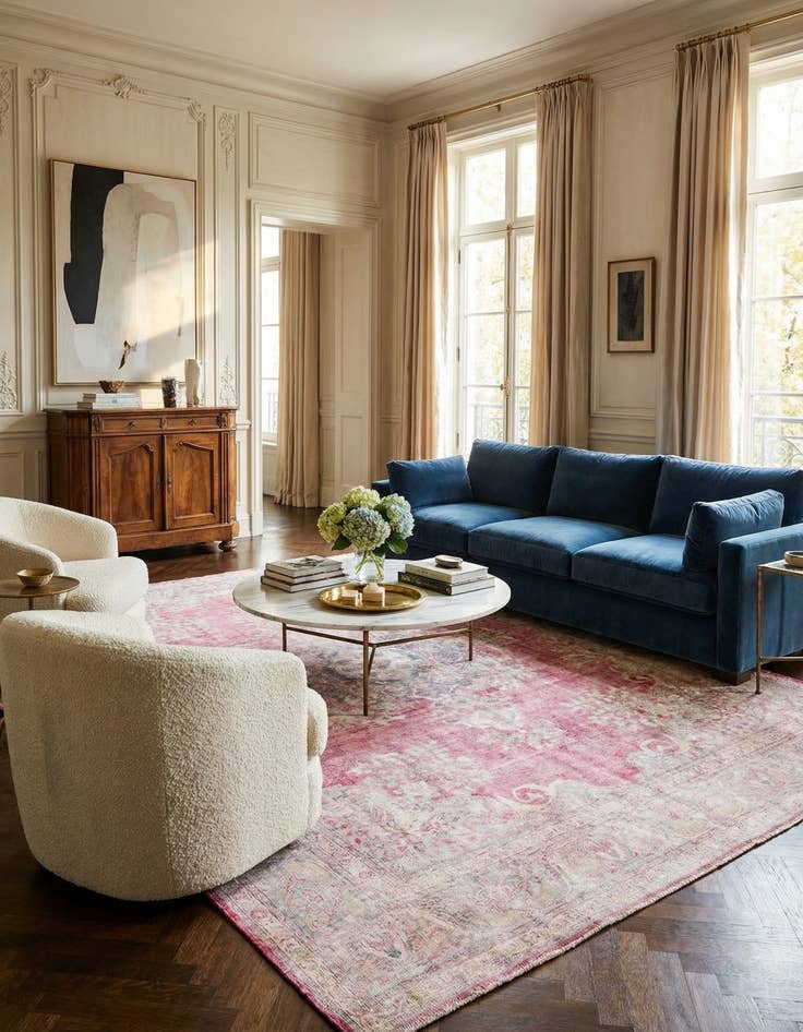 Detail image of  9' 7 x 12' 9  Hand Knotted Ultra Vintage Persian Wool Rug