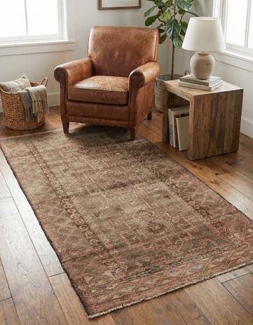 3' 3 x 6' 2 Hand Knotted Ultra Vintage Persian Wool Rug