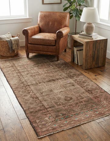 3' 3 x 6' 2 Hand Knotted Ultra Vintage Persian Wool Rug