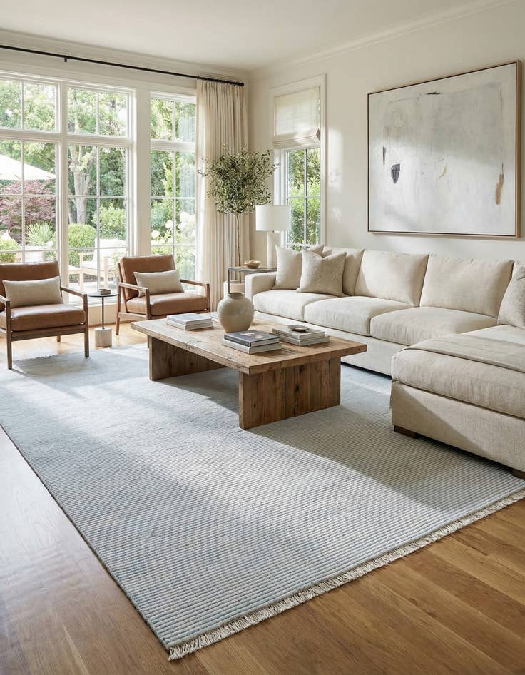 Detail image of 9' 11 x 13'  Hand Knotted Darya Wool Rug