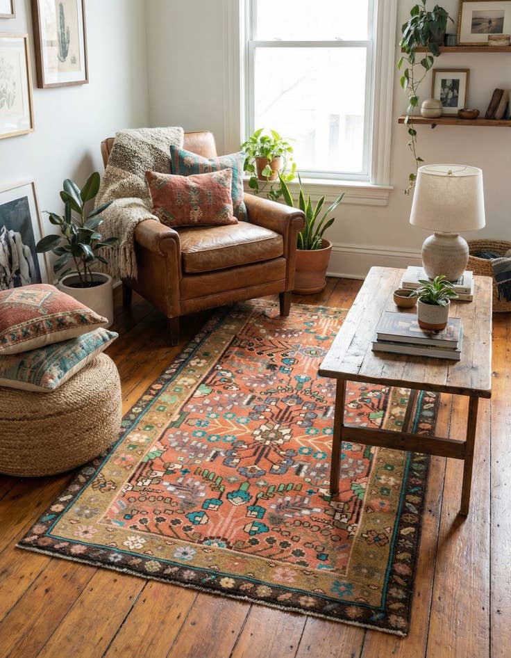 Detail image of 3' 3 x 5' 9 Hamedan Rug