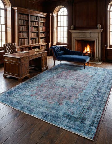 9' 11 x 12' 5 Vintage Royal Wool Rug