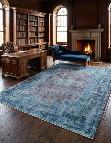 9' 11 x 12' 5 Vintage Royal Wool Rug