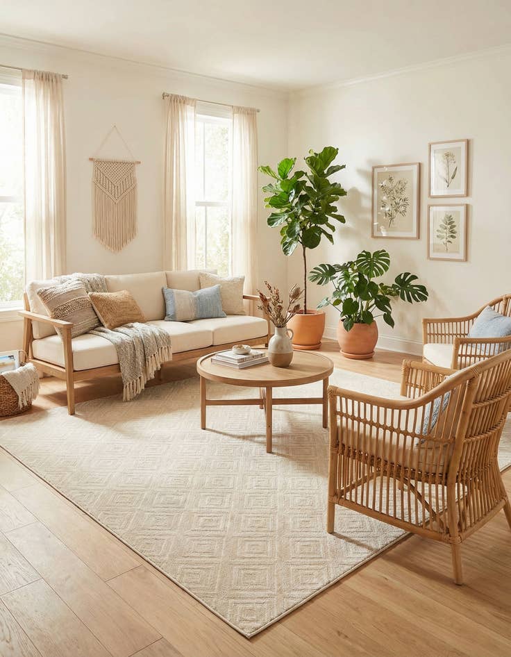 Detail image of  10' x 10'  Washable Sabrina Soto Indoor / Outdoor Square Rug