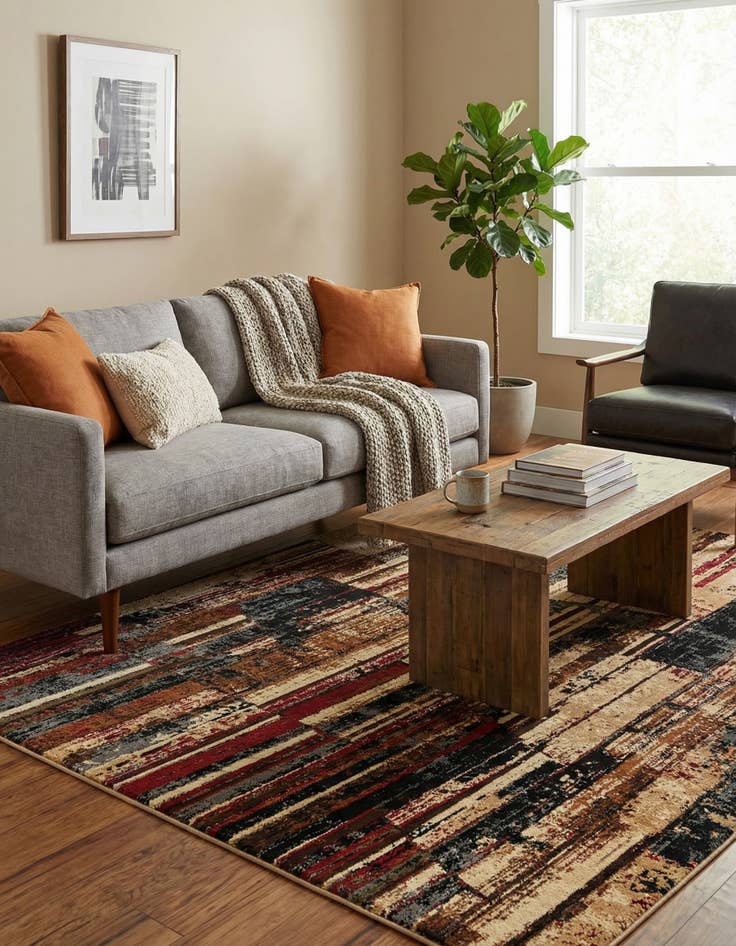 Detail image of 5' 3 x 8' Saturn Rug