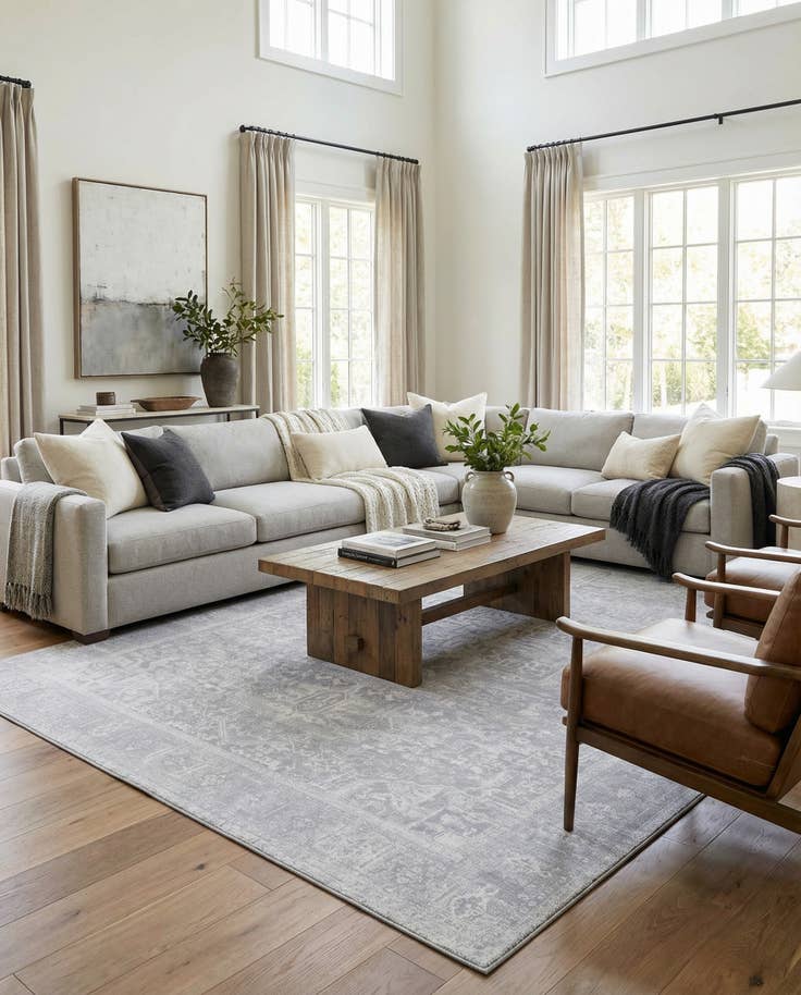 Detail image of 7' 6 x 10' 6 Washable Timeless Rug