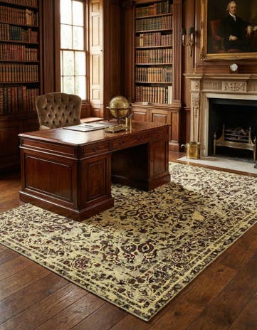 6' 4 x 9' 1 Vintage Royal Wool Rug