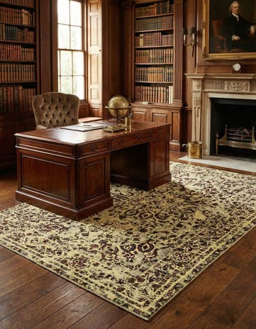 6' 4 x 9' 1 Vintage Royal Wool Rug