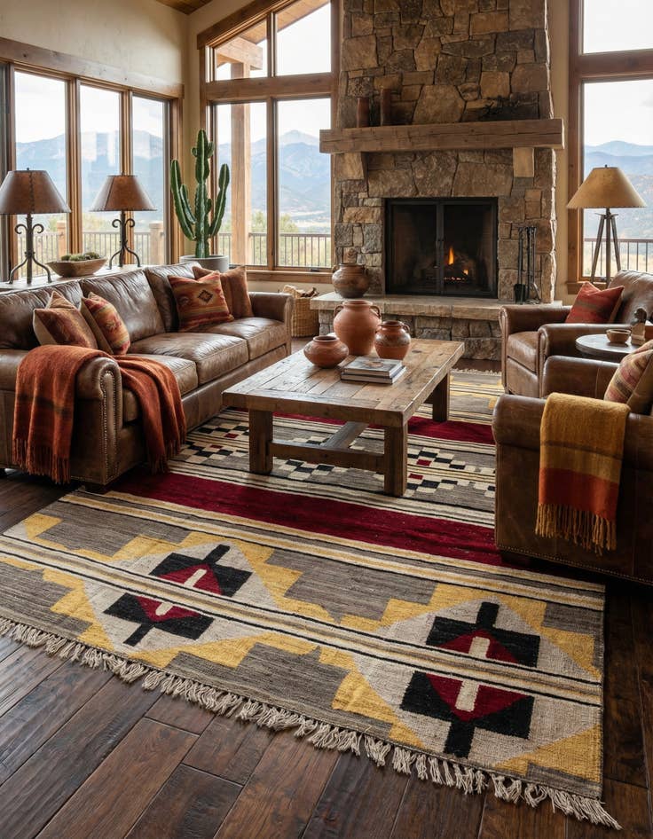 Detail image of 8' 8 x 12' 4  Hand Knotted Oushak Wool Rug