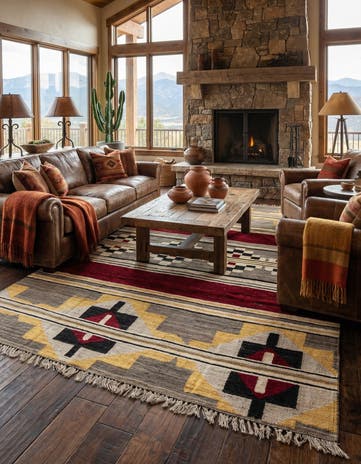 8' 8 x 12' 4 Hand Knotted Oushak Wool Rug