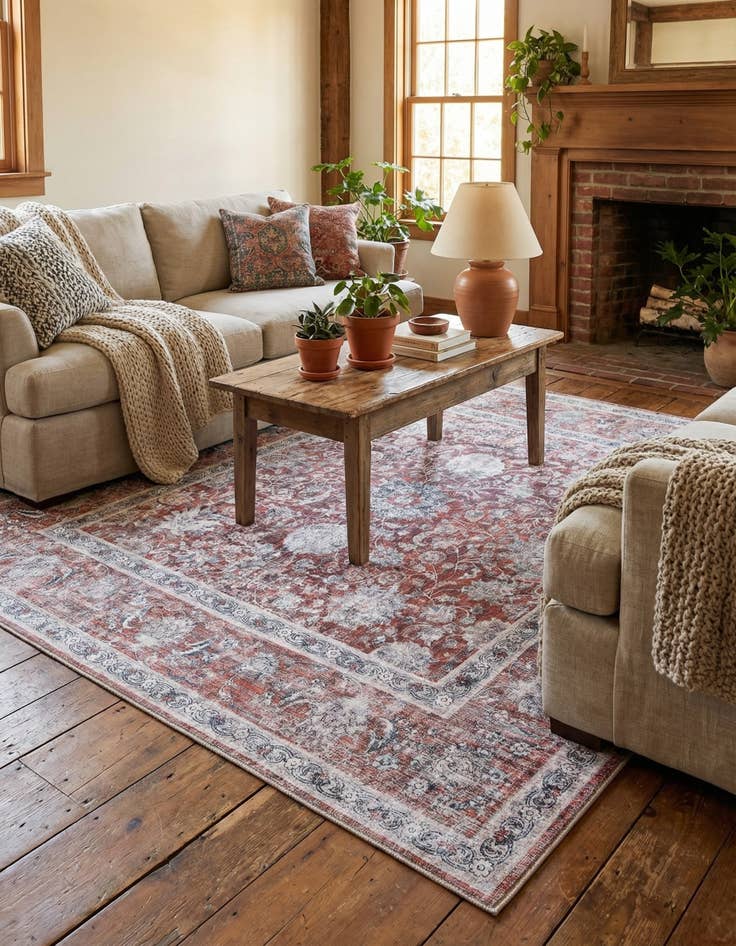 Detail image of  7' 10 x 7' 10 Yara Square Rug