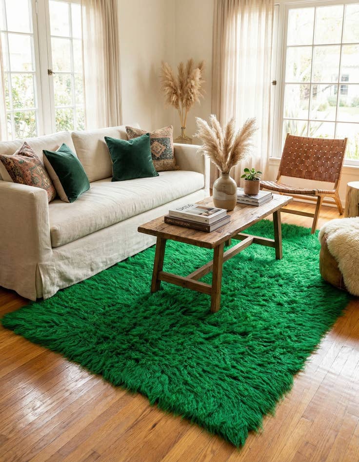 Detail image of 2' 10 x 7' 5  Hand Knotted Moroccan Wool Runner Rug