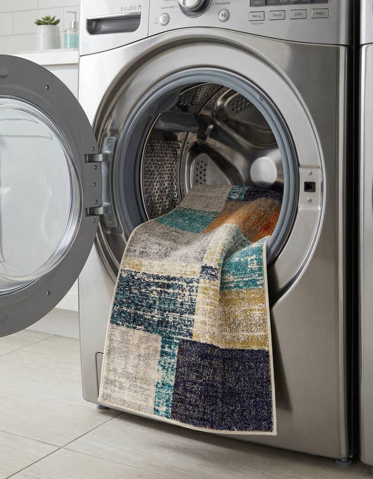 Detail image of 2' x 8'  Washable Vivid Runner Rug