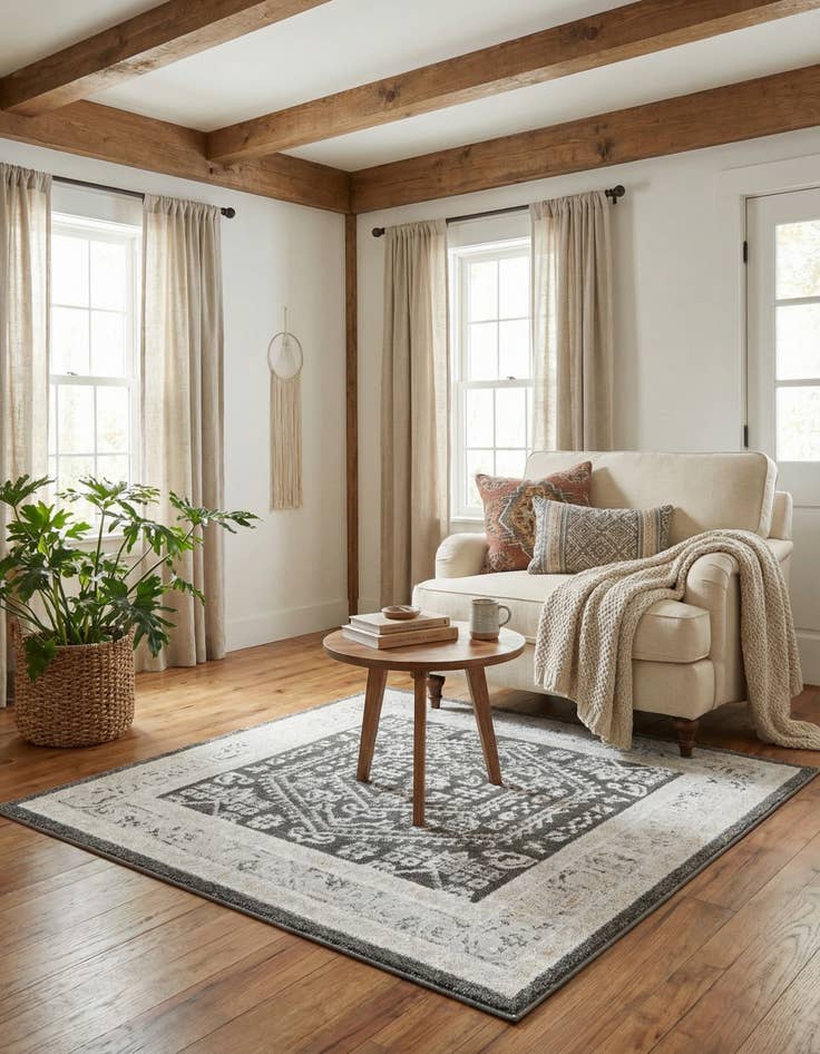 Detail image of  4' x 4' Aurelia Square Rug