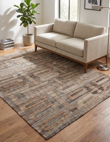 5' x 6' 6 Hand Woven Kilim Modern Wool Rug