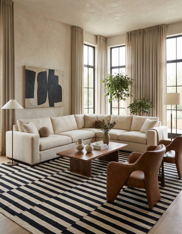 Detail image of 8' 2 x 11' 2  Hand Woven Kilim Modern Wool Rug