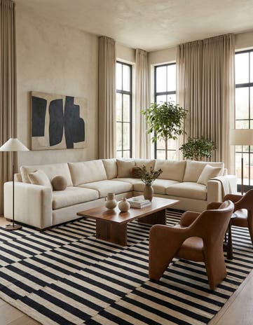 8' 2 x 11' 2 Hand Woven Kilim Modern Wool Rug