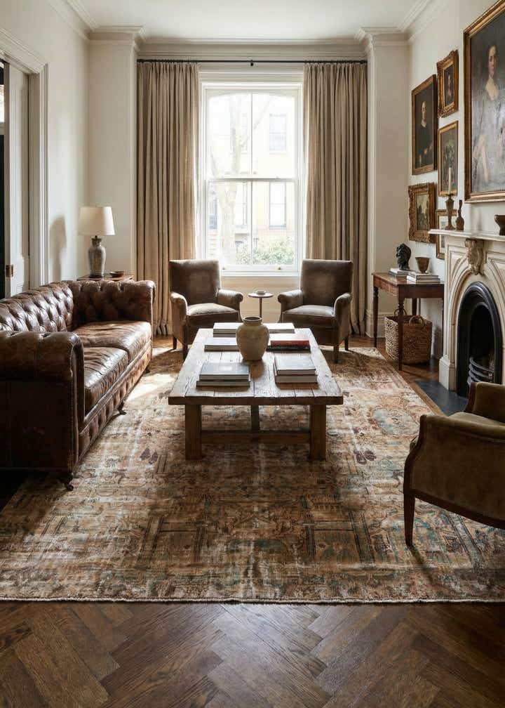 9' 4 x 12' Hand Knotted Ultra Vintage Persian Wool Rug