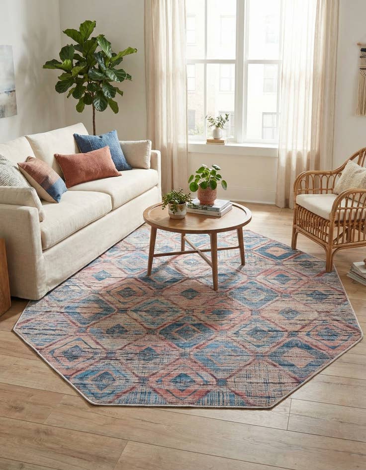 Detail image of 7' 10 x 7' 10  Washable Sisu Octagon Rug