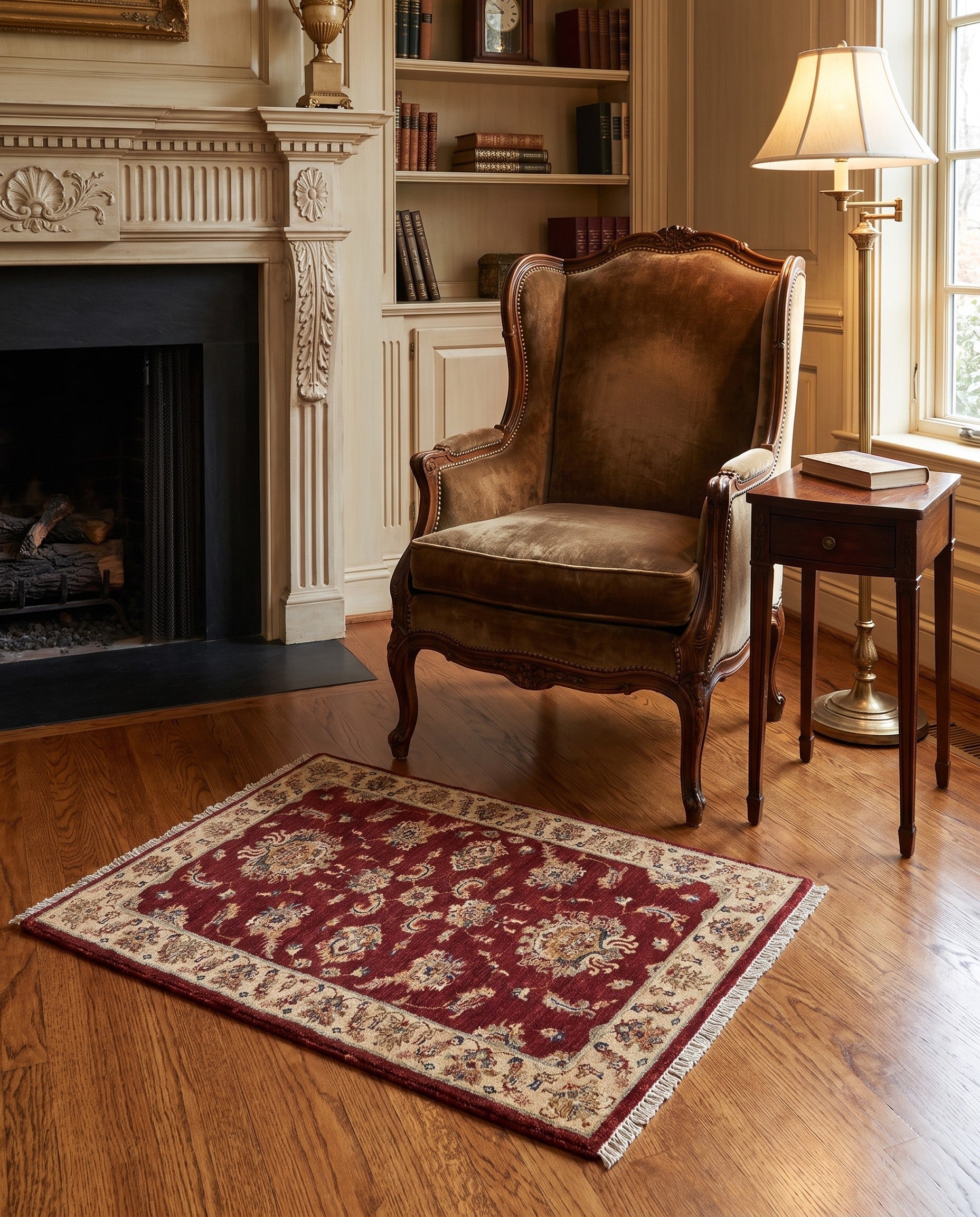 3' 1 x 4' 9 Hand Knotted Ziegler Rug
