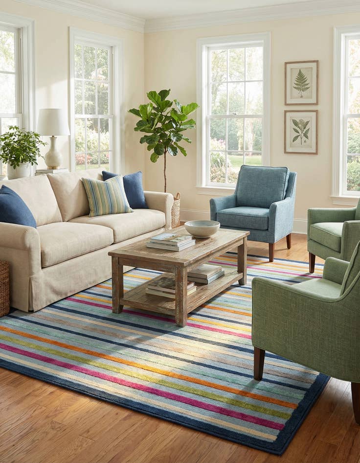 Detail image of 7' x 10' Easy-Clean Aruba Indoor / Outdoor Rug