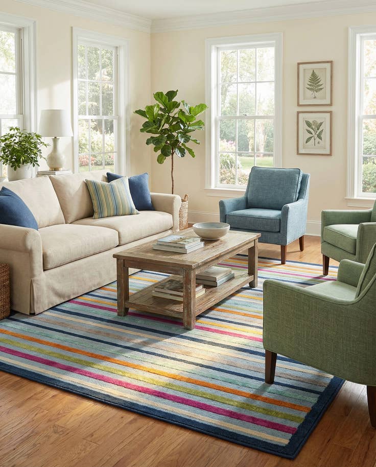 Detail image of 7' x 10' Easy-Clean Aruba Indoor / Outdoor Rug