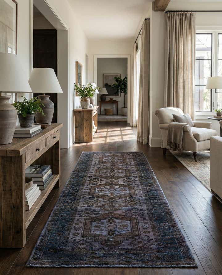 3' 6 x 8' 10 Hand Knotted Ultra Vintage Persian Wool Runner Rug