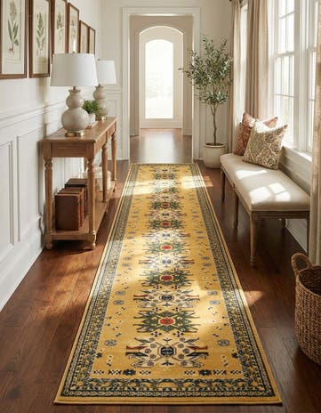 3' x 16' 5 Heris Runner Rug